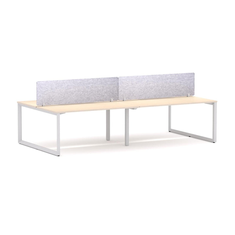 Anvil 4-Person Double-sided Desk Workstation Includes: AcoustiQ Screen