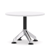Modulus Coffee Table Single Post 4-Star PedestalPoles with Polished Alloy Feet