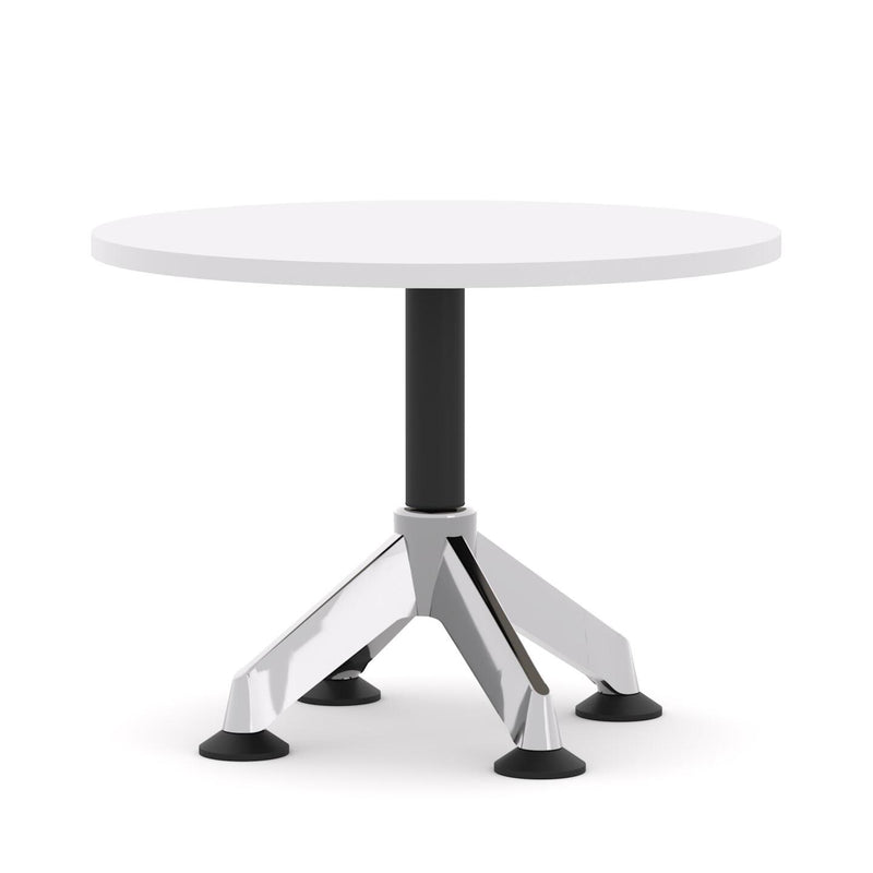 Modulus Coffee Table Single Post 4-Star PedestalPoles with Polished Alloy Feet