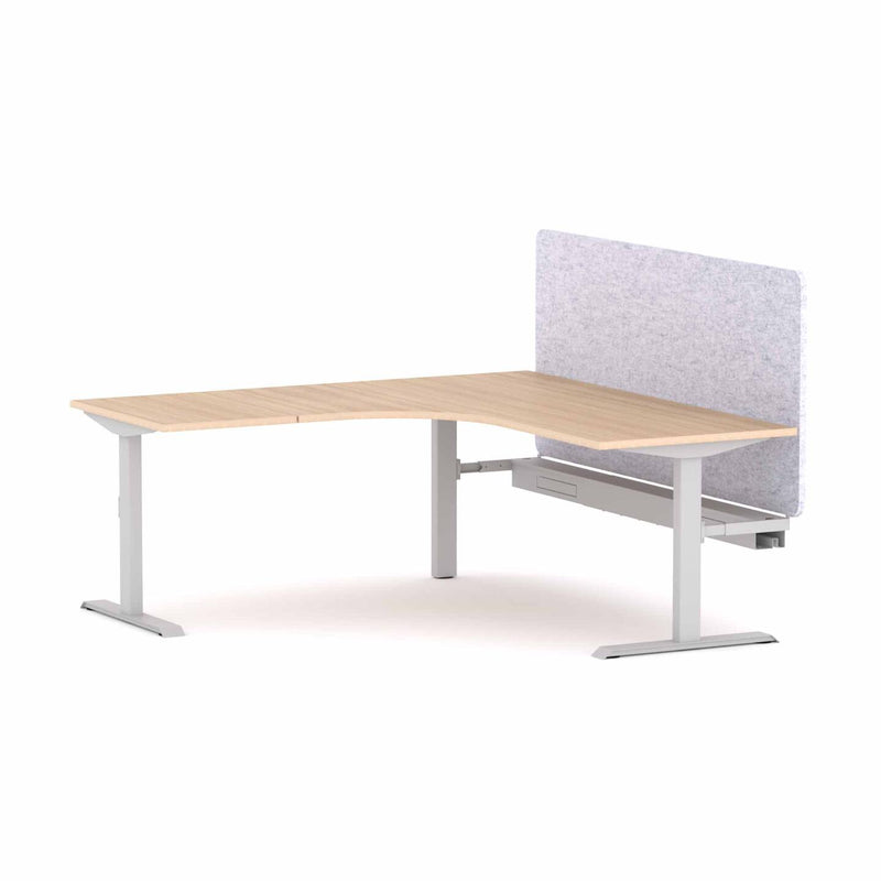 Klass Fixed 90Deg Workstation With AcoustiQ Screen
