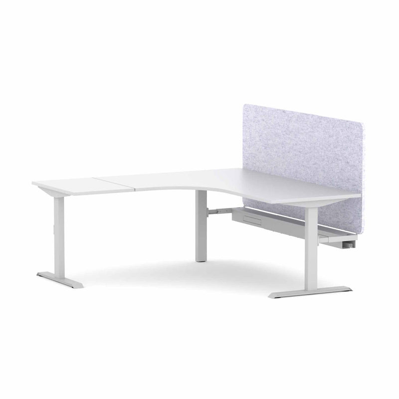 Klass Fixed 90Deg Workstation With AcoustiQ Screen