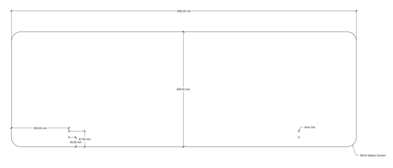 Acouline 3 Quarter Mount Screen