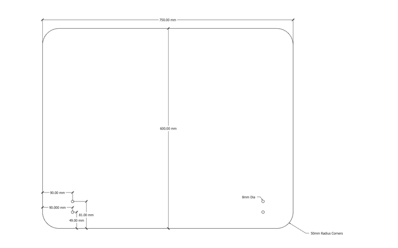 Acouline 3 Quarter Mount Screen