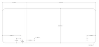 Acouline Single End Wrap 3 Quarter Screen - 90 Deg. Fold - Left Hand Return