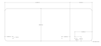 Acouline Single End Wrap 3 Quarter Screen - 90 Deg. Fold - Right Hand Return