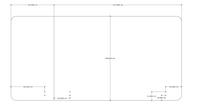 Acouline Single End Wrap 3 Quarter Screen - 90 Deg. Fold - Left Hand Return