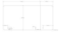 Acouline Single End Wrap 3 Quarter Screen - 90 Deg. Fold - Right Hand Return