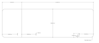 Acouline Single End Wrap 3 Quarter Screen - 90 Deg. Fold - Left Hand Return