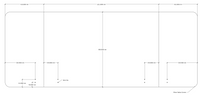 Acouline Double End Wrap 3 Quarter Screen - 90 Deg. Fold