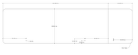 Acouline Single End Wrap 3 Quarter Screen - 90 Deg. Fold - Right Hand Return