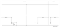 Acouline Single End Wrap 3 Quarter Screen - 90 Deg. Fold - Right Hand Return