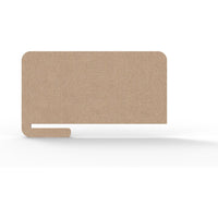 Acouline Slide On Desk Screen - Bloc Cut