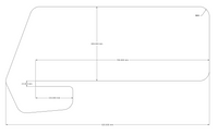 Acouline Slide On Desk Screen - Hook Cut