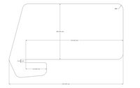 Acouline Slide On Desk Screen - Hook Cut