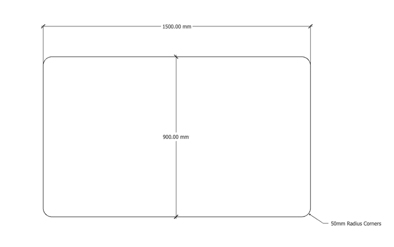 Acouline 900mm H Standard Screen To Suit Boost & Halo Workstations