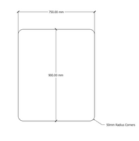 Acouline 900mm H Standard Screen To Suit Boost & Halo Workstations
