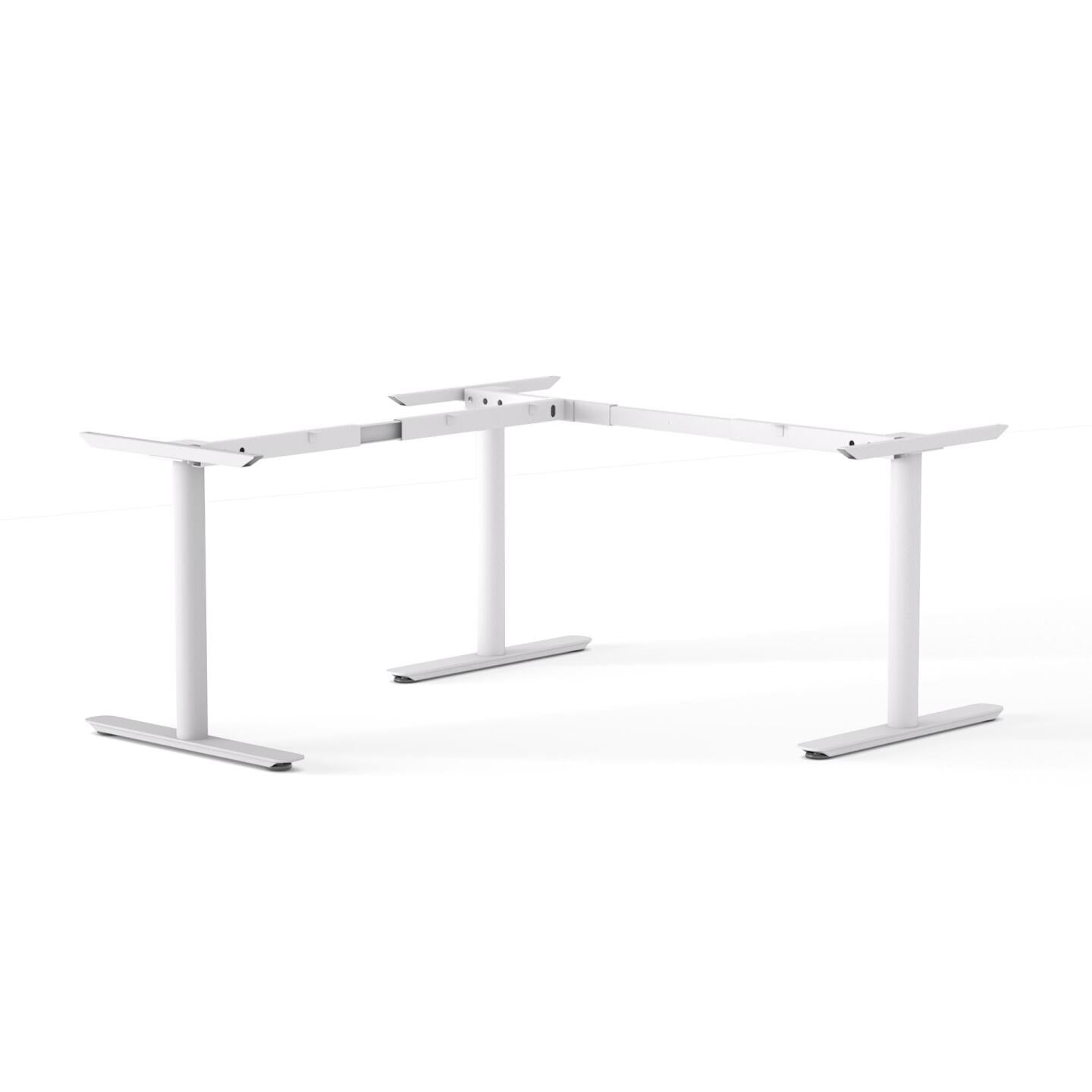 Agile Fixed Round 90° Desk and Return - Frame Only
