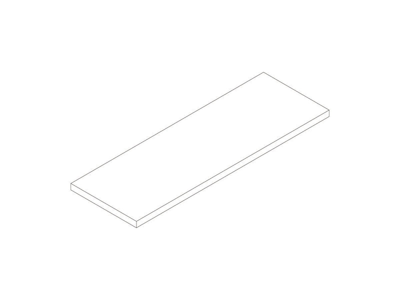 Axis Shelf for W900mm Bookcase: W900mm x D315mm x H18mm - White