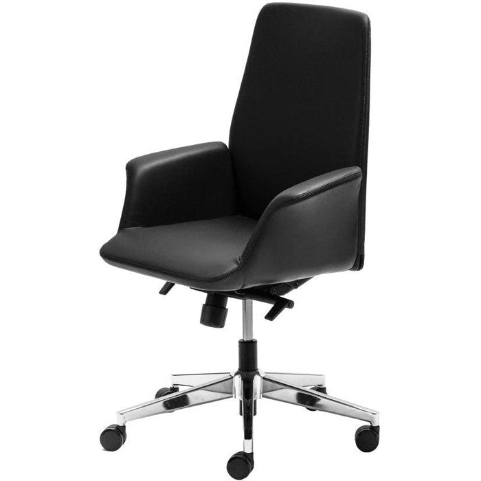 Accord Leather Medium Back Chair