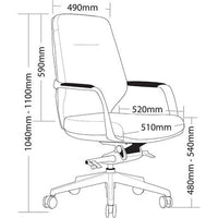 Acura Knee Tilt Mechanism Executive Chair