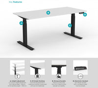 Agile Double Motor Electric Individual Desk