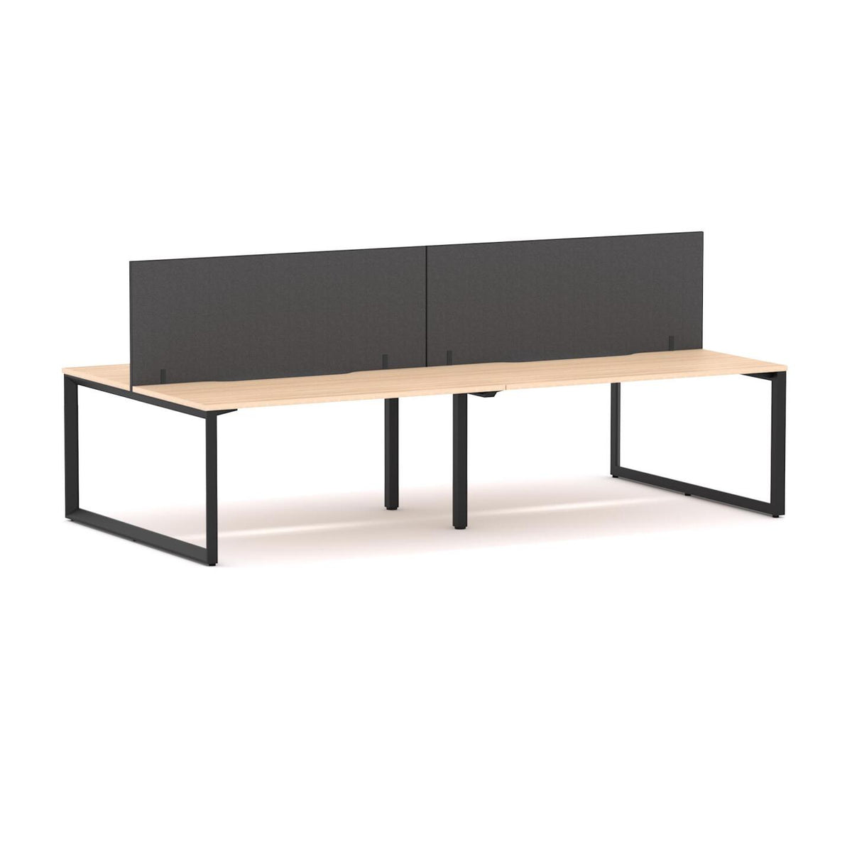 Anvil 4-Person Double-sided Desk Workstation Includes: Edge25 Screen