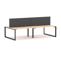 Anvil 4-Person Double-sided Desk Workstation Includes: Edge25 Screen