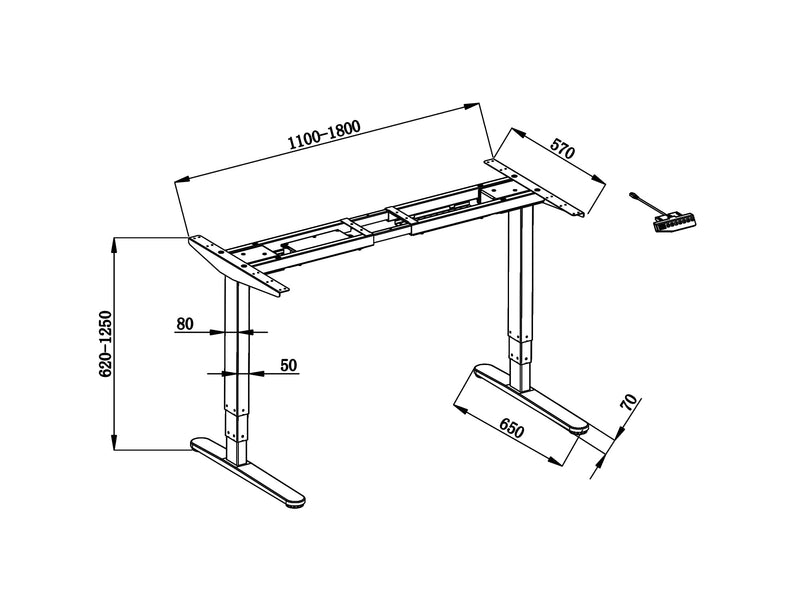 Arise Plus Electric Height Adjustable Desk