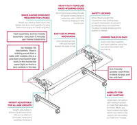 Ascend Tech Adjust Flip Table