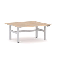 AgileMotion+ 3C/2M Electric Rectangle 2-Person Double-sided Desk Workstation