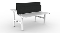 BOOST Plus + Electric Height Adjustable Back to Back Workstation with Eco Screens (2 Person)