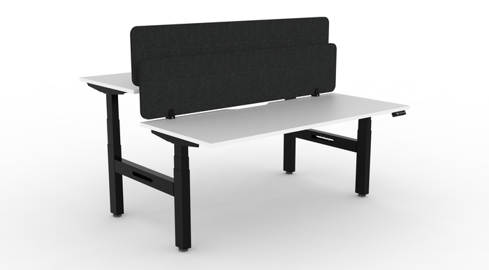 BOOST Plus + Electric Height Adjustable Back to Back Workstation with