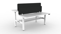 BOOST Plus + Electric Height Adjustable Back to Back Workstation with Eco Screens (2 Person)