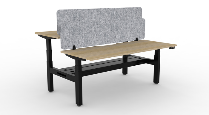BOOST Plus + Electric Height Adjustable Back to Back Workstation with