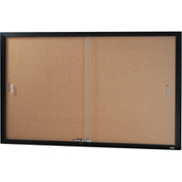 Be Noticed Sliding Door Notice Cases - Corkboard