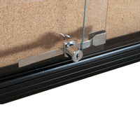 Be Noticed Sliding Door Notice Cases - Corkboard