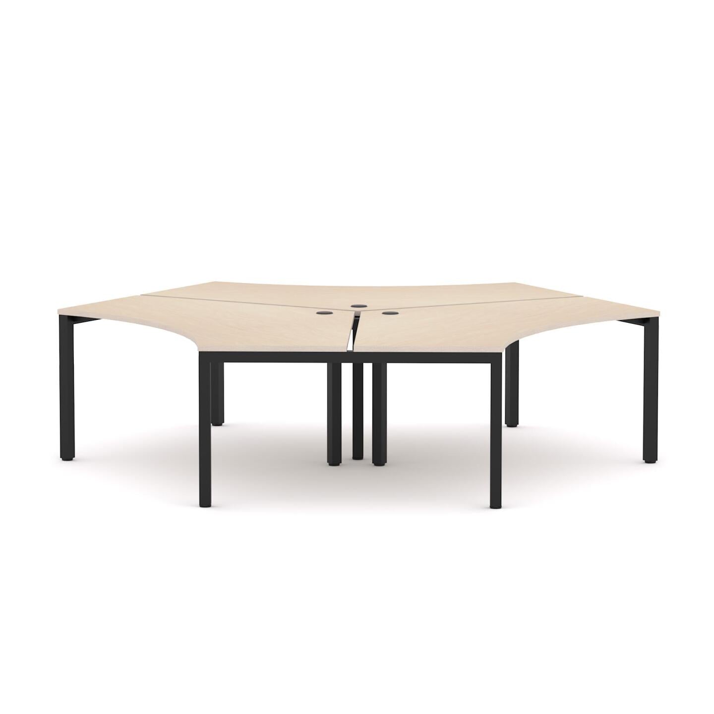Axis 3-Person 120Deg Workstation