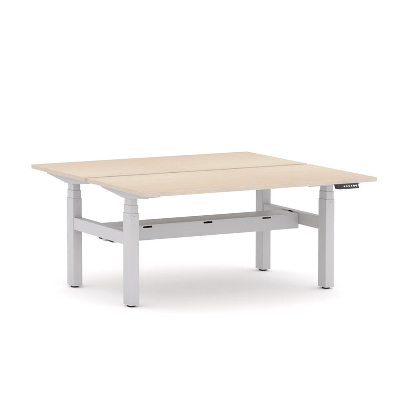 AgileMotion+ 3C/2M Electric Rectangle 2-Person Double-sided Desk Workstation