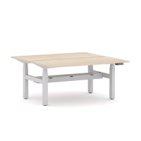AgileMotion+ 3C/2M Electric Rectangle 2-Person Double-sided Desk Workstation