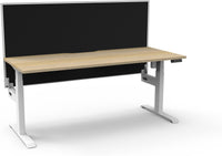 Boost Light Electric Height Adjustable Single Sided Workstation