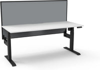 Boost Light Electric Height Adjustable Single Sided Workstation