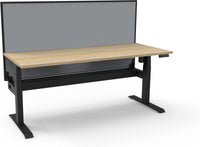 Boost Light Electric Height Adjustable Single Sided Workstation