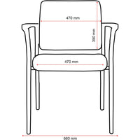 Buro Lindis - 4 Leg with Arms