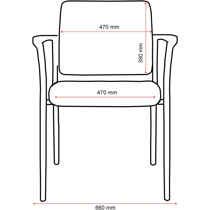 Buro Lindis - 4 Leg with Arms