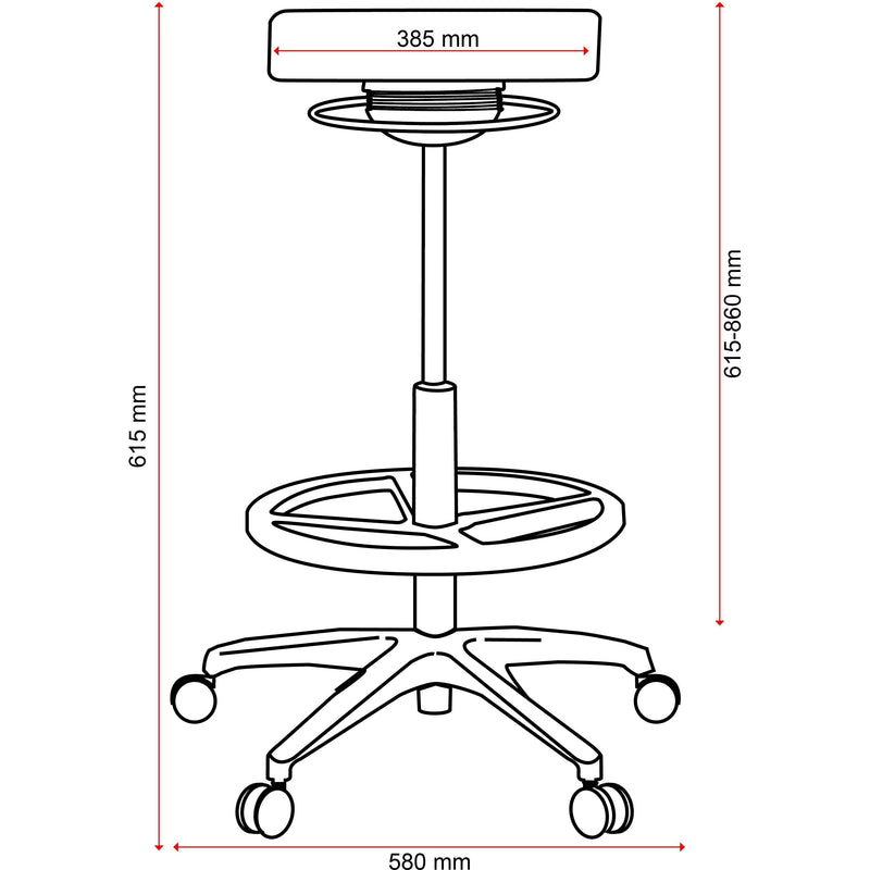 Buro Polo Drafting Stool