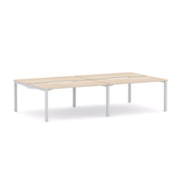 Axis Stretch 4-Person Double-sided Desk Workstation