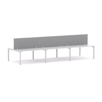 Axis 6 User Double-Sided Desks, 50x50mm Square Leg Design. Includes: Edge25 Screens