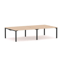 Axis Stretch 4-Person Double-sided Desk Workstation