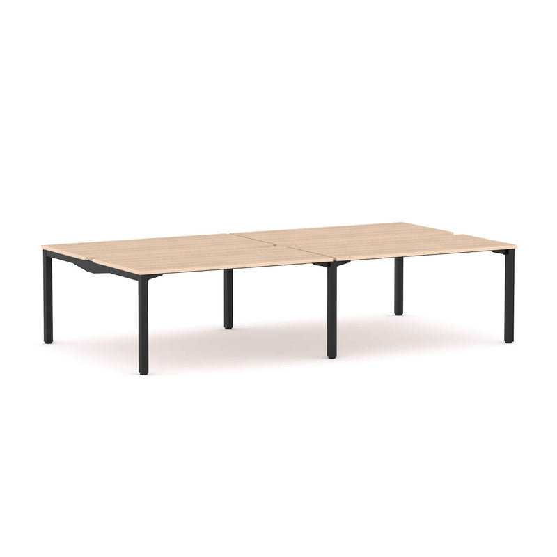 Axis Stretch 4-Person Double-sided Desk Workstation