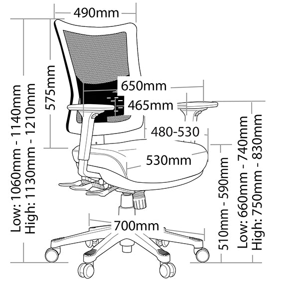 Cloud Task Mesh Chair